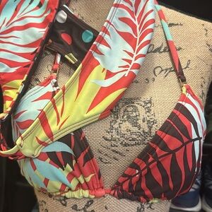 EUC Prana brand super duper cute reversible 2 piece swim suit bikini. Size M.